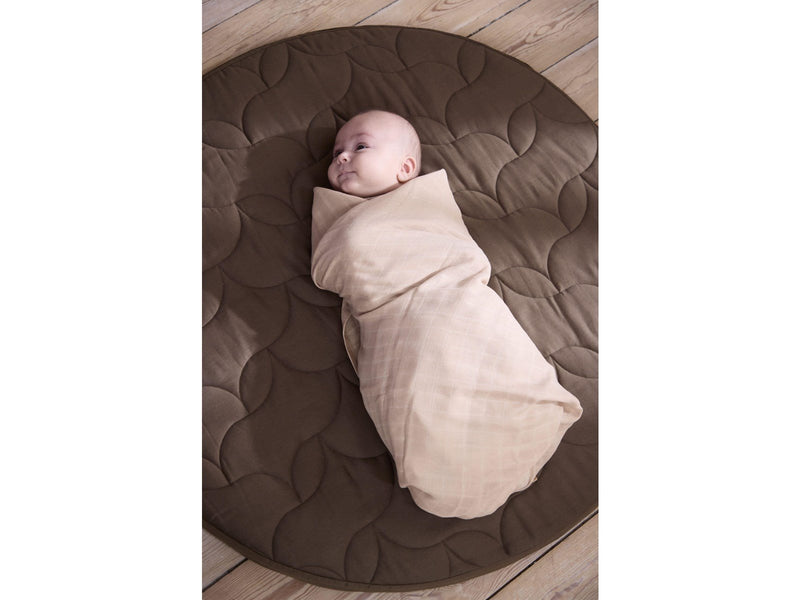 Filibabba Musselin Pucktuch 120x120 cm GOTS - Warm Grey