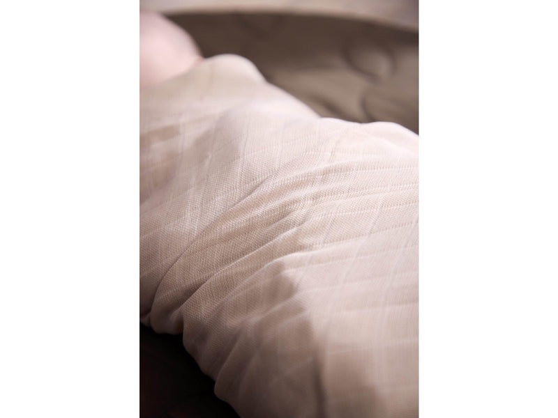 Filibabba Musselin Pucktuch 120x120 cm GOTS - Warm Grey
