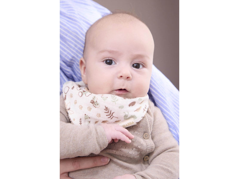 Filibabba Bandana-Lätzchen 2er-Pack GOTS - Little Wonders + Warm Grey