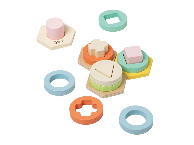 Classic World Wooden Shapes Matching Game