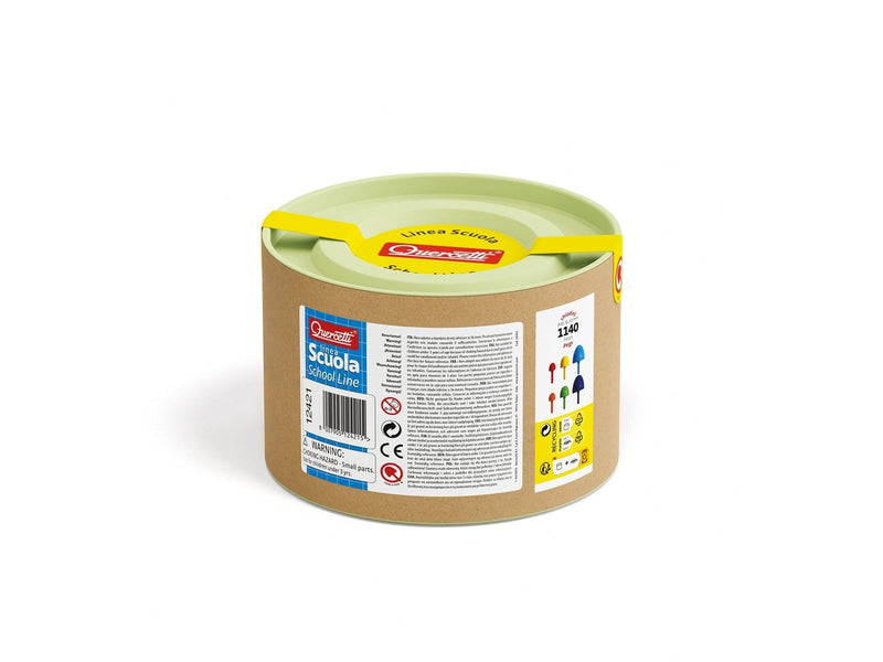 Quercetti Peg Refill - ø assorted 1140 pieces - S