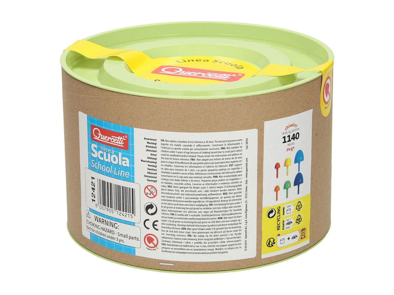 Quercetti Peg Refill - ø assorted 1140 pieces - S