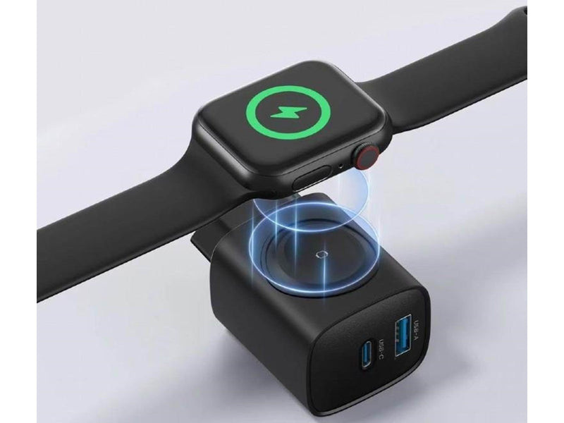 Gembird 2-in-1 20W Apple Watch + phone fast charger - Black