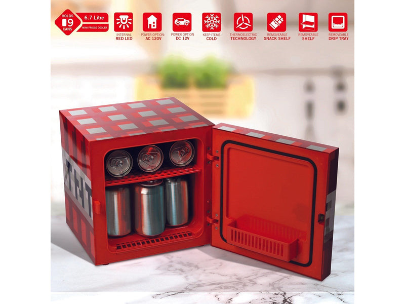 UKONIC TNT Mini Refrigerator 6.7L (9 cans) - Red