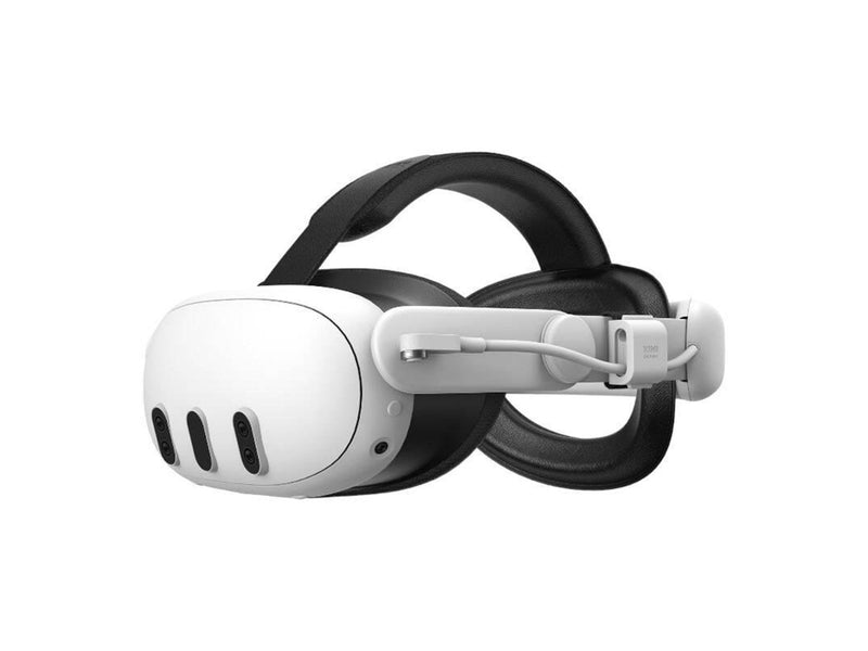 KiwiDesign Q31-SPCU head strap with 6400mAh battery for Meta Quest 3 white