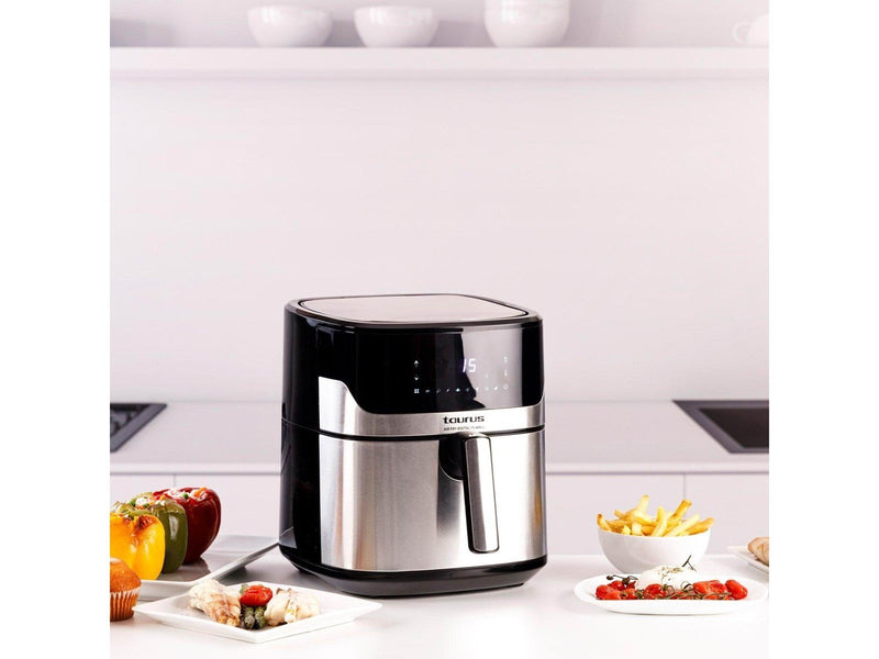 Taurus Air Fry Digital 7S Wall Single 6.5 L Stand-alone 1600 W Hot Air Fryer - Black/Stainless Steel