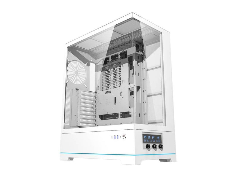 Darkflash DY451L computer case without fans (white) - Gehäuse - Miditower - Weiß