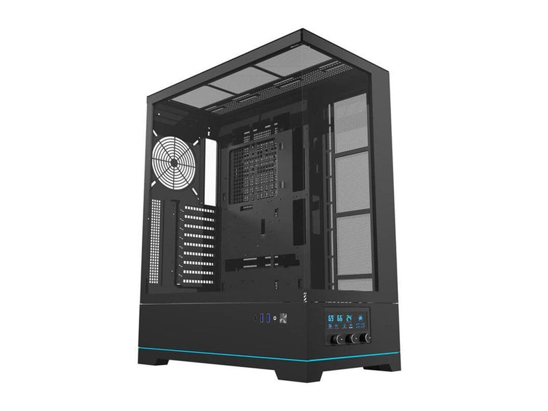 Darkflash DY451 computer case without fans (black) - Gehäuse - Miditower - Schwarz