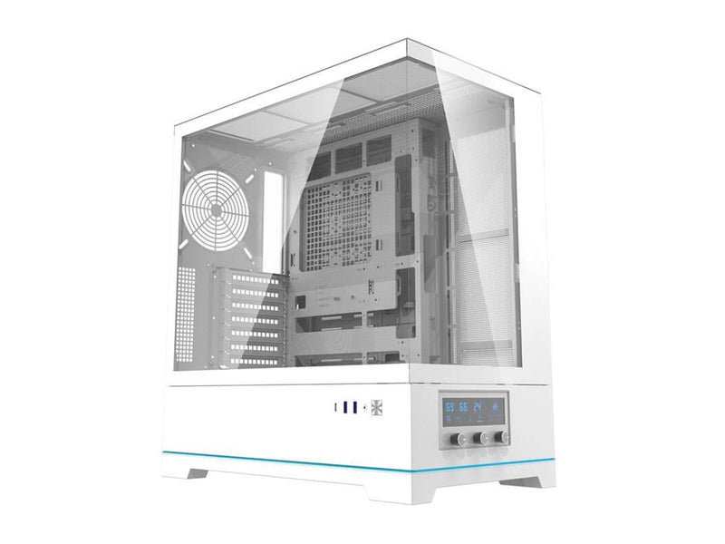 Darkflash DY451 computer case without fans (white) - Gehäuse - Miditower - Weiß