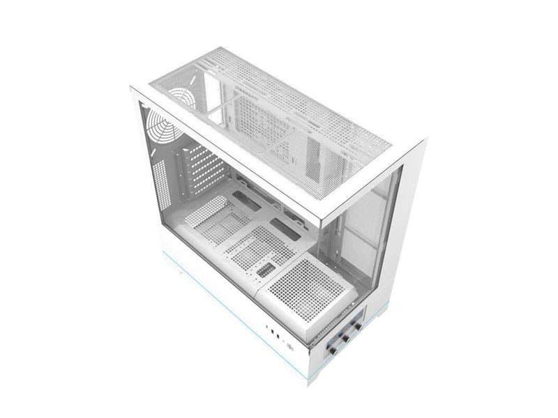 Darkflash DY451 computer case without fans (white) - Gehäuse - Miditower - Weiß