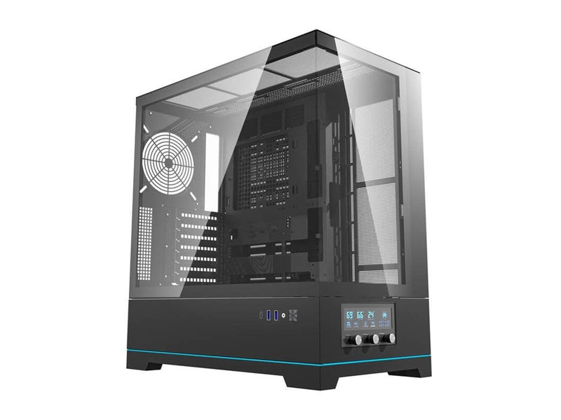 Darkflash DY451 computer case without fans (black) - Gehäuse - Miditower - Schwarz