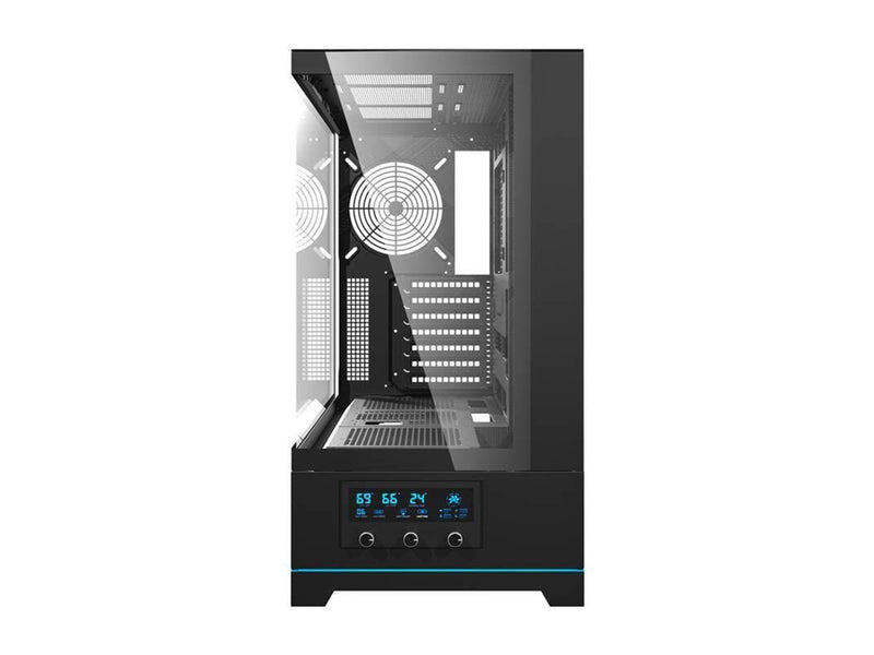 Darkflash DY451 computer case without fans (black) - Gehäuse - Miditower - Schwarz
