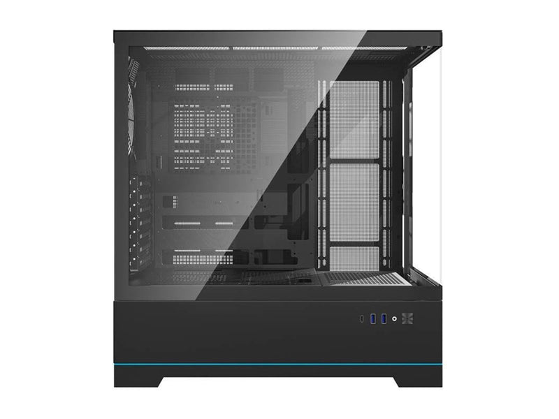 Darkflash DY451 computer case without fans (black) - Gehäuse - Miditower - Schwarz