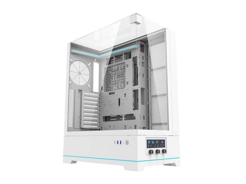 Darkflash DY450L computer case without fans (white) - Gehäuse - Miditower - Schwarz