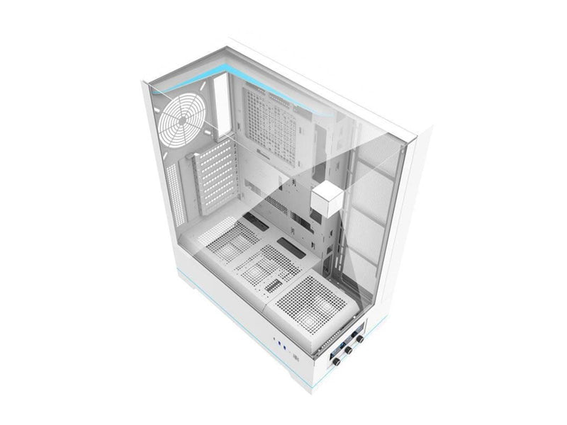 Darkflash DY450L computer case without fans (white) - Gehäuse - Miditower - Schwarz
