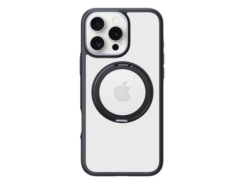 Torras Ostand R Fusion Case for iPhone 16 Pro Max (Black)