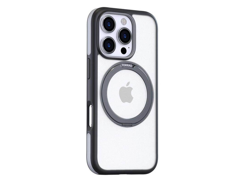 Torras Ostand R Fusion Case for iPhone 16 Pro Max (Black)