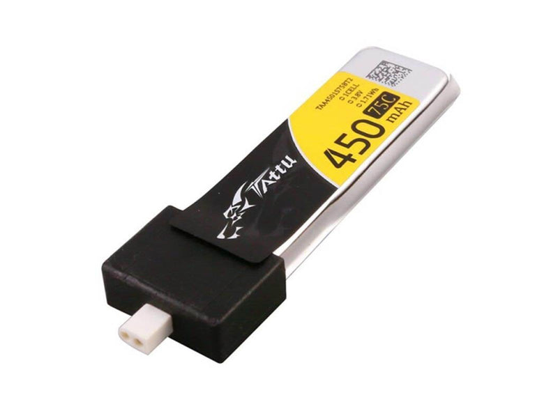 Gens ace &Tattu 450mAh 3.8V 75C 1S1P HV Lipo Batteries (5pcs)