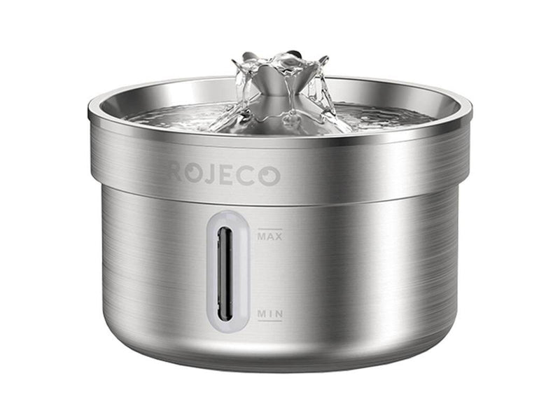 Rojeco Stainless steel fountain / drinker for dog and cat 2l
