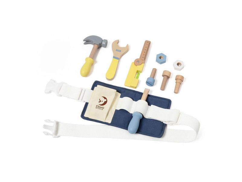 Classic World Wooden Tool Belt 10pcs.