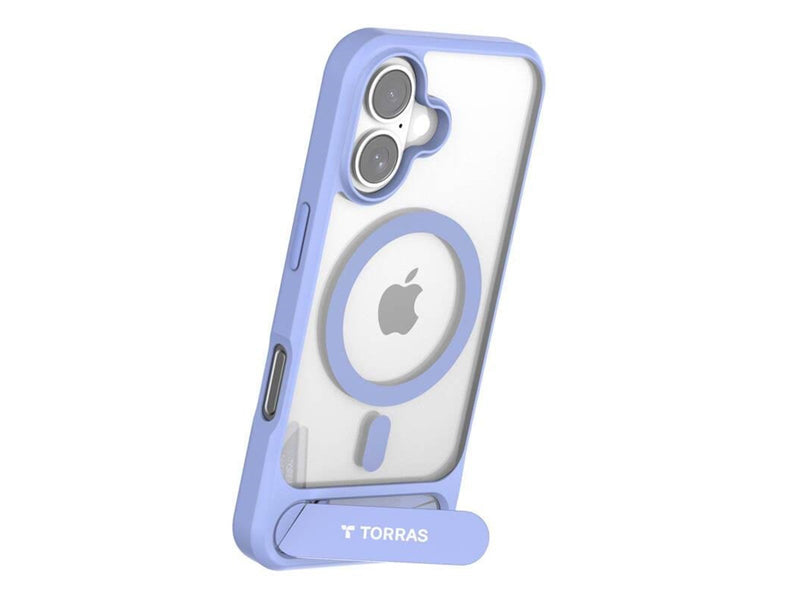 Torras Pstand Series Case for iPhone 16 (Blue)