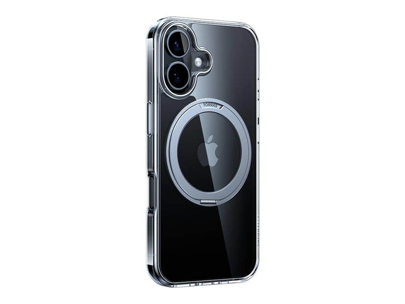 Torras Ostand Pro Case for iPhone 16 Plus (Transparent)