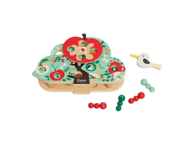 Classic World Doctor Wordpecker Wooden Catching Game 13pcs.