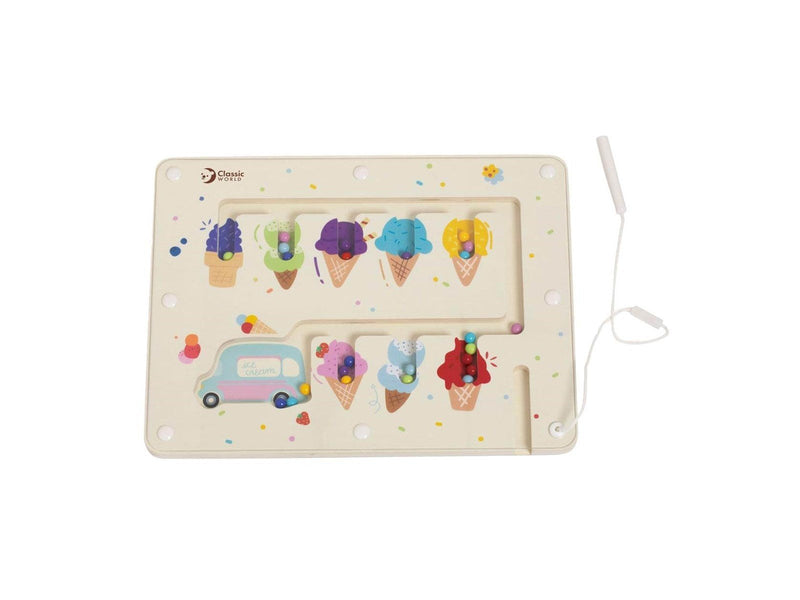 Classic World Wooden Color Match Game Ice Cream Magnetic