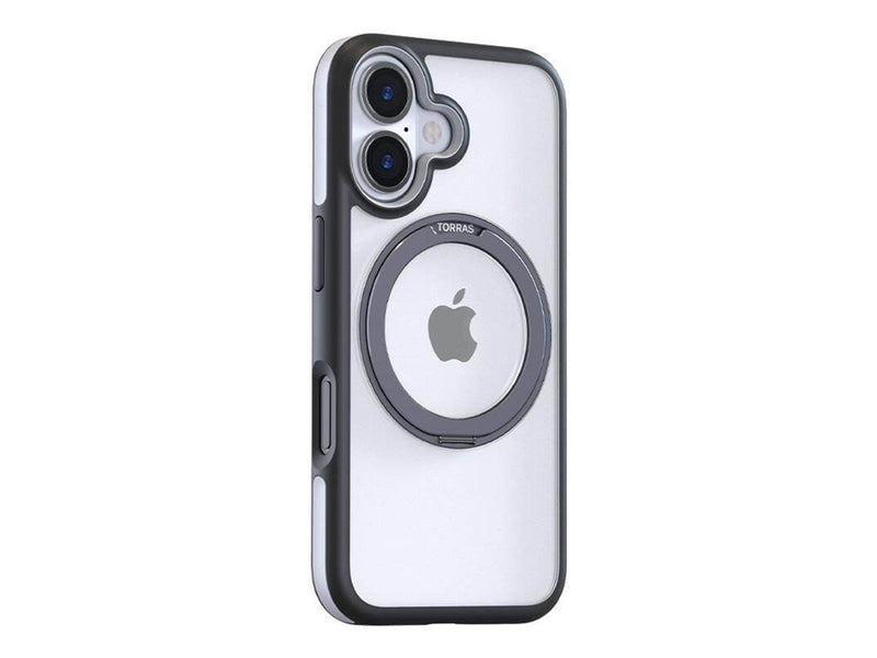 Torras Ostand R Fusion Case for iPhone 16 Plus (Black)