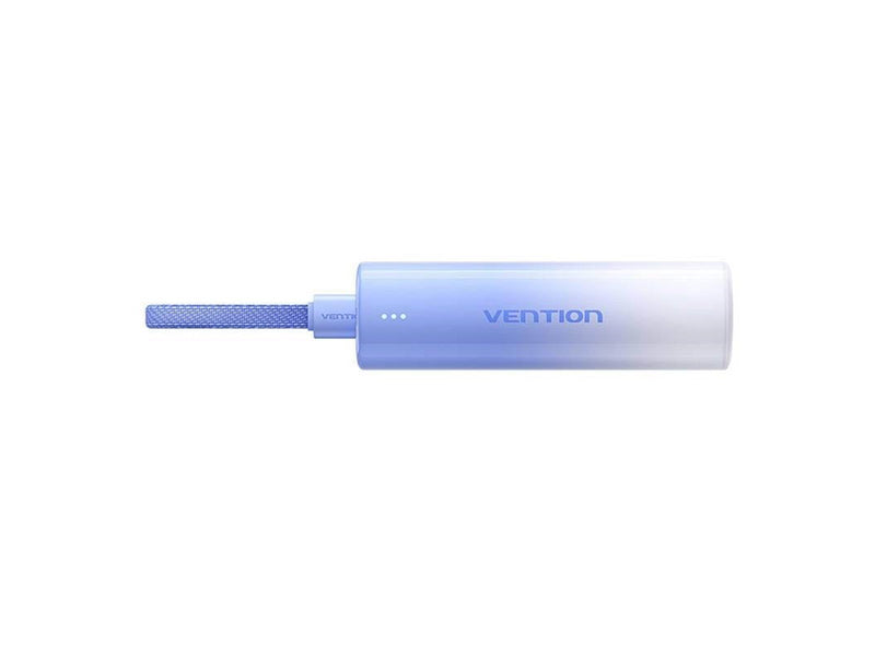 Vention Powerbank 5000mAh FHWL0 20W + USB-C to lightning cable (blue) Powerbank (Akku) - Purple - 5000 mAh