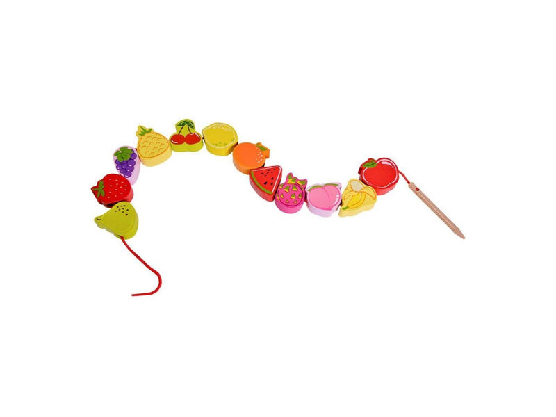Classic World Wooden Stringing Beads Fruit 13 pcs.