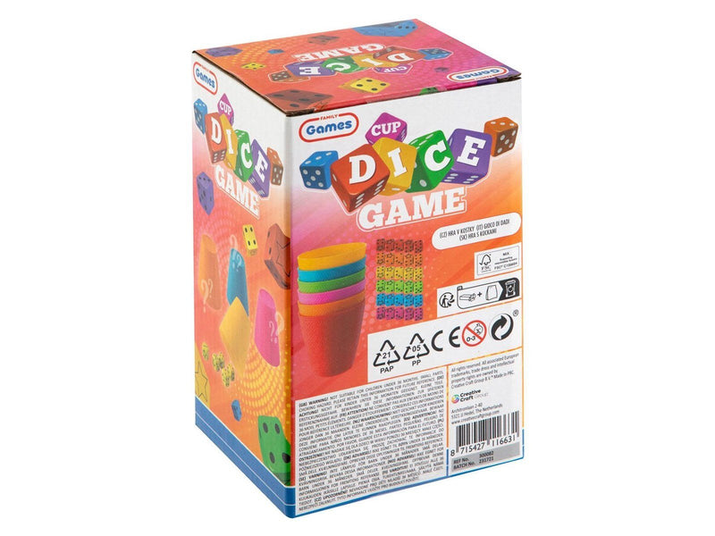 Grafix - Dice Game 6 Cups and 30 Dice