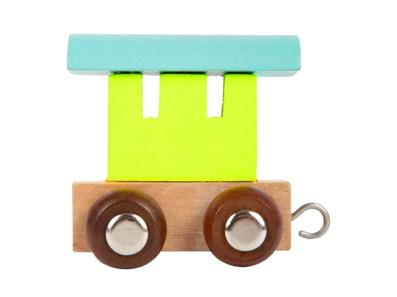Small Foot - Wooden Letter Train Wagon Colored