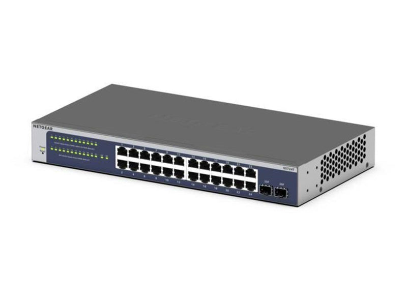 Netgear GS724Tv6 24-Port Gigabit Ethernet Smart Switch 2 SFP Ports