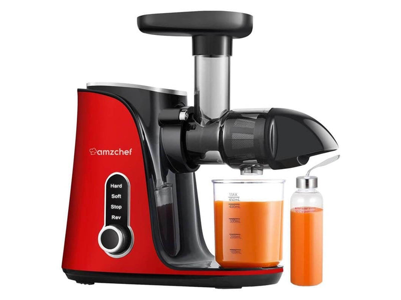 AMZCHEF GM3001-RD slow speed juicer (red)