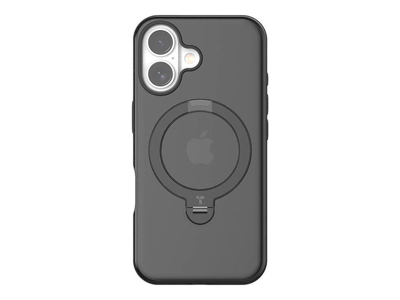 Torras Ostand Spin Case for iPhone 16 Plus (Black)