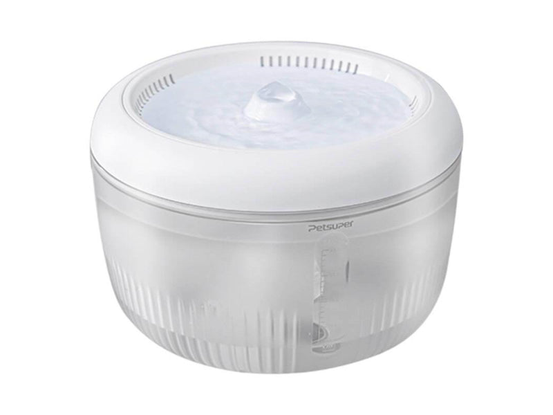 Petsuper PW02 2.5L smart dog and cat fountain/drinker (white)