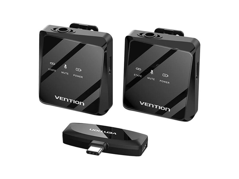 Vention Wireless microphone x2 NCBB0 USB-C (black)