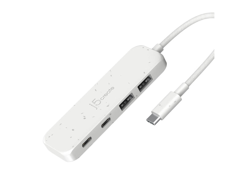 j5create 4-Port USB Hub USB-Hubs - 4 - Weiß