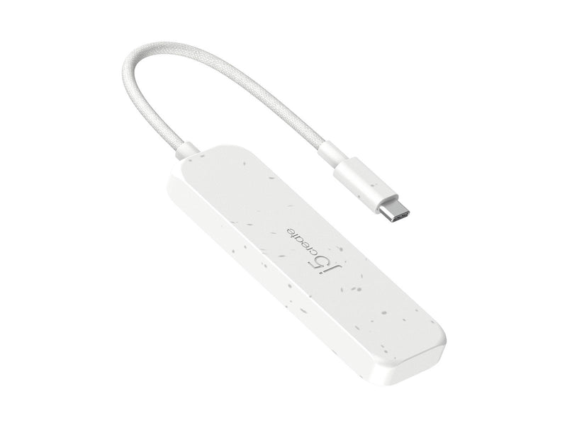 j5create 4-Port USB Hub USB-Hubs - 4 - Weiß
