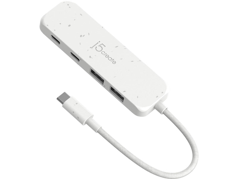 j5create 4-Port USB Hub USB-Hubs - 4 - Weiß