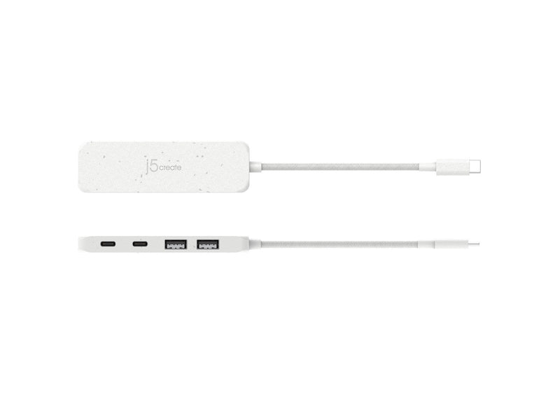 j5create 4-Port USB Hub USB-Hubs - 4 - Weiß