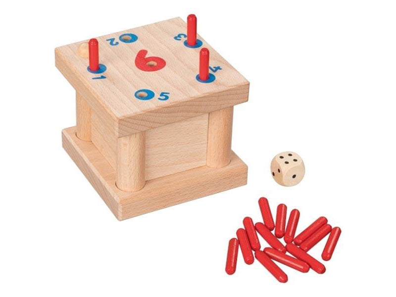 Goki Wooden Tricky 6 Pegs Game