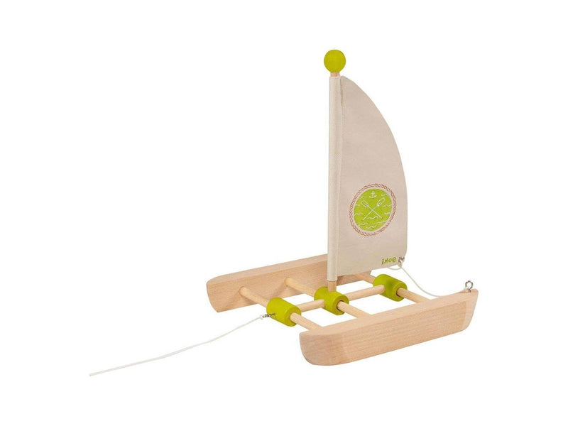 Goki Wooden Catamaran Construction Kit 11 pieces.