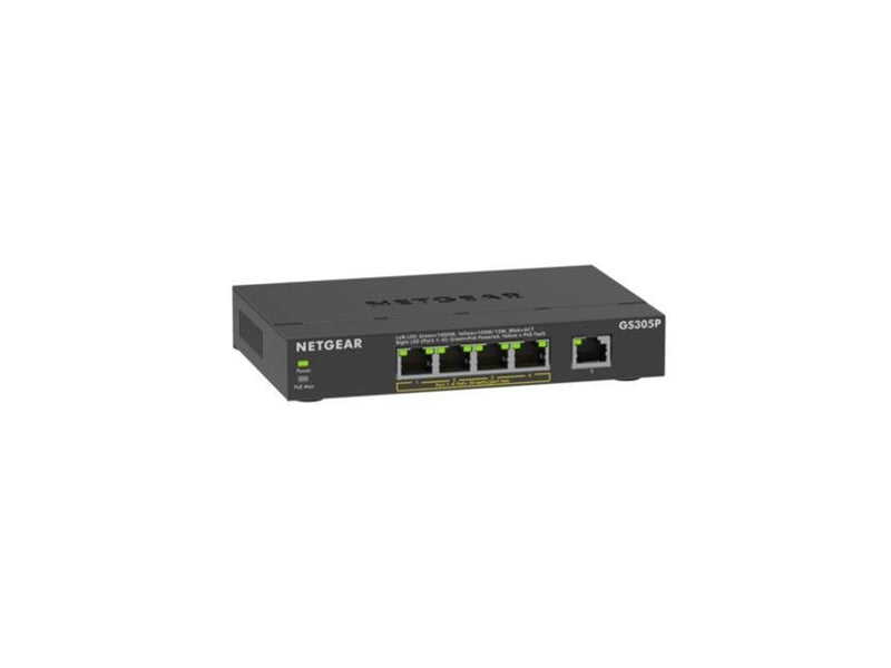 Netgear GS305Pv3 5-Port Gigabit Ethernet Unmanaged PoE+ Essentials Switch (63W)