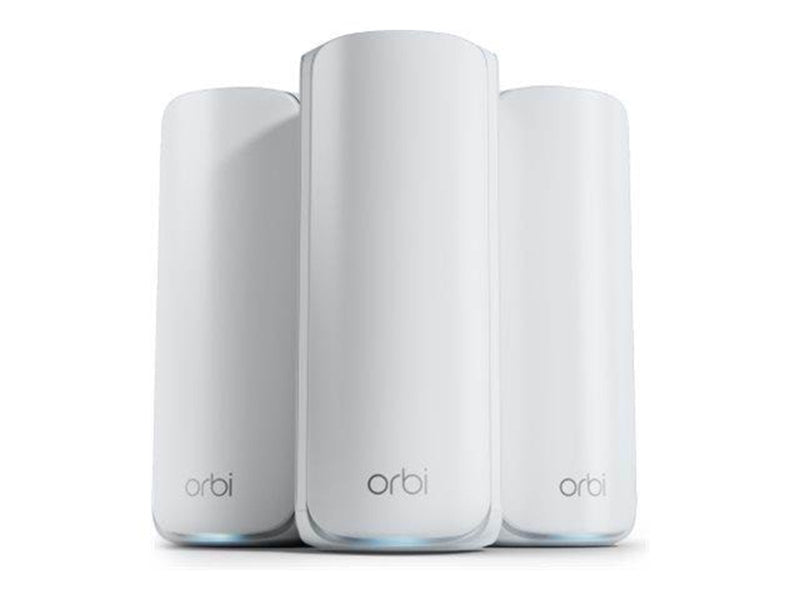 Netgear RBE773 Orbi 770 Series Tri-Band WiFi 7 Mesh (3-Pack) - Mesh router 802.11a/b/g/n/ac/ax/be (Wi-Fi 7)