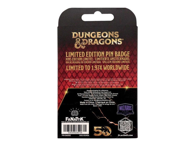 FaNaTtik - Dungeons & Dragons 50th Anniversary Antique Gold Spinner - Pin / Button