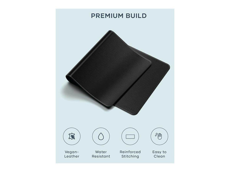 Satechi Vegan-Leather Premium Desk Mat - Black