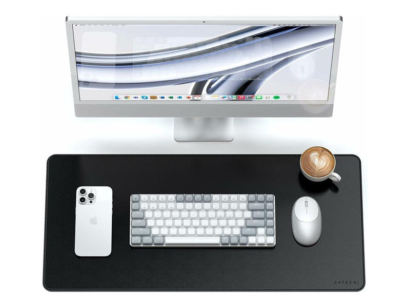 Satechi Vegan-Leather Premium Desk Mat - Black