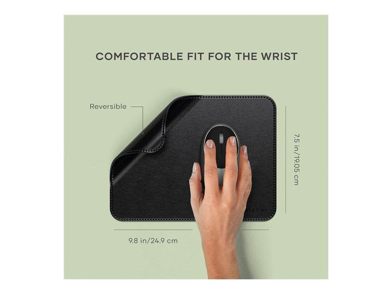 Satechi Vegan-Leather Premium Mousepad - Black